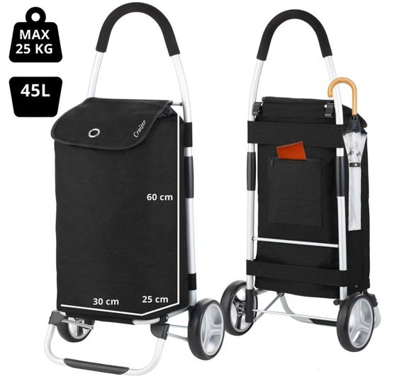 Сумка-візок ShoppingCruiser Foldable Black (604320) | Зображення 6