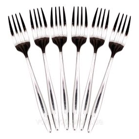 Набір десертних виделок 6 предметів 14 (см) Срібло HP-8-30