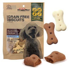 Печенье для собак DoggyMan Biscuits Milk Carob с вкусом молока 140 гр