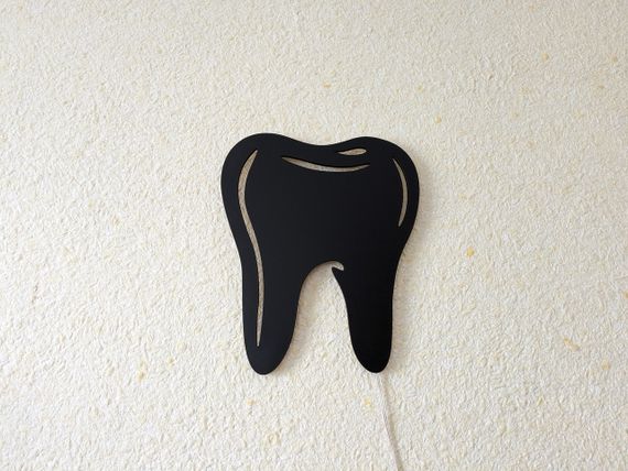 Панно декоративная картина на стену Зуб LED 16 цветов телефон 300х250 acr-p000127 | Зображення 3