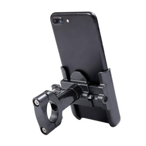 Велотримач для телефону універсальний алюмінієвий BG-098 Чорний