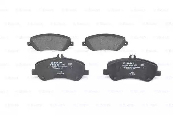 Колодки гальмівні дискові MB GLK-CLASS(X204) 220-350 08-переднь.  BOSCH (0986494302)