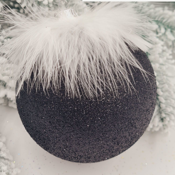 Ялинкова куля Пір'їнка d10см КС | Зображення 3