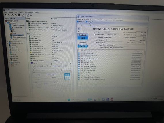 Ультрабук Б-класс Lenovo IdeaPad 3 17ITL6 / 17.3" (1600x900) TN / Intel Core i3-1115G4 (2 (4) ядра по 1.7 - 4.1 GHz) / 8 GB DDR4 / 128 GB SSD + 500 GB HDD / Intel UHD Graphics / WebCam / Win 11 Home б/у | Зображення 6