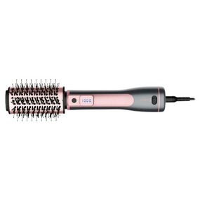 Фен-щітка 1200W (2 швидкості/2 темпер.режими/іонізація/4 насадки/LED дисплей) сірий/рожевий HD-CR300PT Ardesto