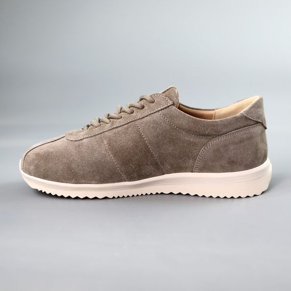 Кросівки жіночі замшеві 591461 Темно-бежеві 36 37 38 39 40 41 | Зображення 2