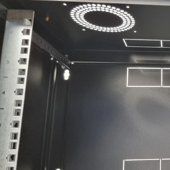 EServer 6U 600х500х370 скло, чорна Шафа - Серверні шафи | Зображення 2