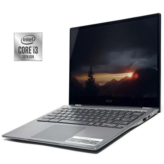 Ультрабук-трансформер Acer ChromeBook Spin 713 / 14" (2256x1504) IPS Touch / Intel Core i3-10110U (2 (4) ядра по 2.1 - 4.1 GHz) / 8 GB DDR4 / 128 GB SSD / Intel UHD Graphics / WebCam / Chrome OS б/у