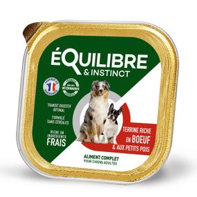 Корм Equilibre & Instinct влажный для взрослых собак с говядиной 300 гр