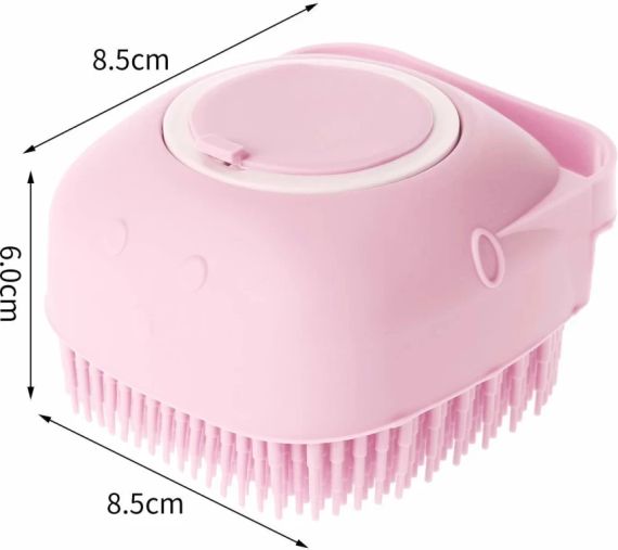 Універсальна силіконова щітка для масажу, миття посуду, купання Silicone Massage Bath Brush | Зображення 3