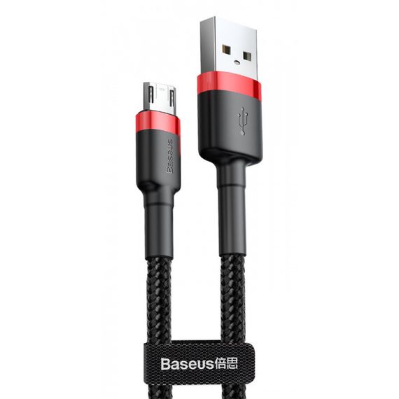 Дата кабель Baseus Cafule USB to MicroUSB Cable 1.5A (2m) (CAMKLF-C) Красный / Черный