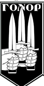 Шеврон Наклейка на стекло ГОНОР