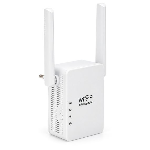 Підсилювач WiFi сигналу з 2-ма антенами LV-WR13, живлення 220V, 300Mbps