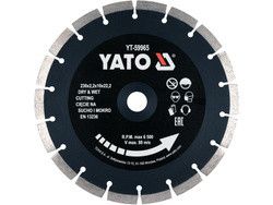 Диск алмазный камень бетон Ø-230x2.2x10x22.2мм мокрый/сухой YATO YT-59965