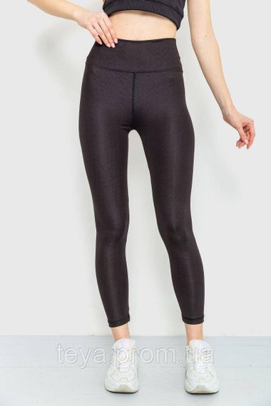 Лосини жіночі колір чорний розмір S FA_006525 | Зображення 4