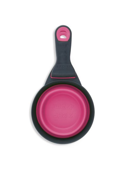 Мірний стакан для корму Dexas Collapsible KlipScoop складаний на кліпсі 480 мл рожевий