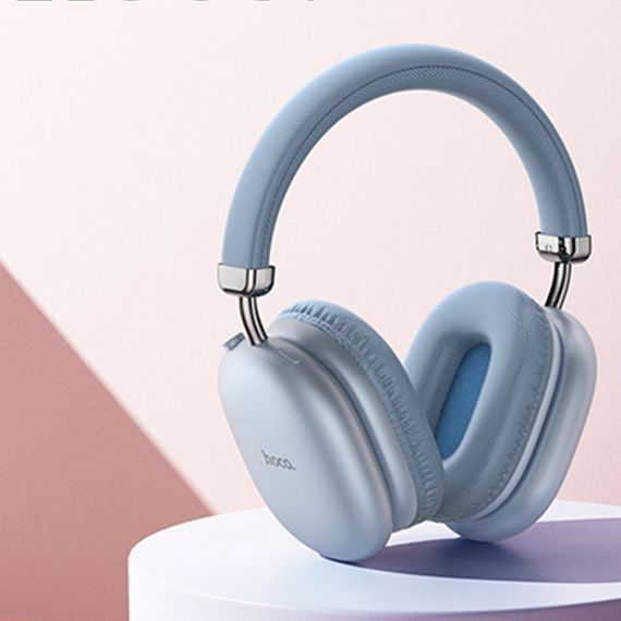 Накладні бездротові навушники Hoco W35 Max Joy Sky Blue | Зображення 1