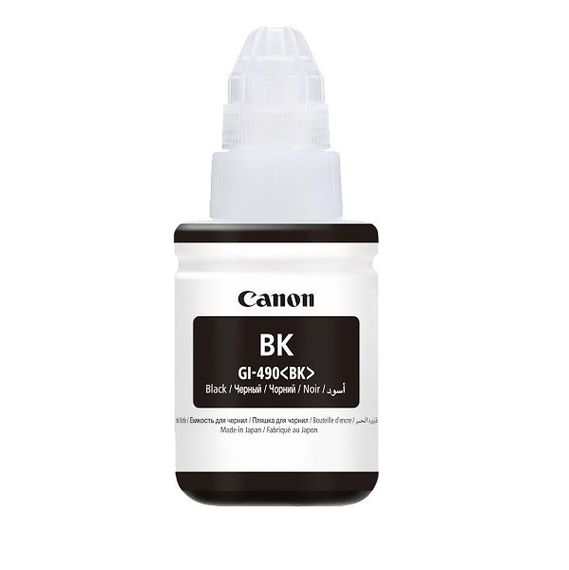 Чернила Canon GI-490 PIXMA G1400/G2400/G3400 Black 135ml (0663C001) | Зображення 1