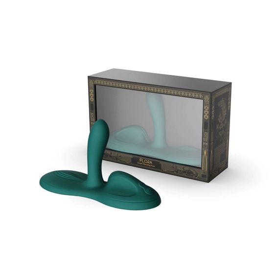 Sit-on-top смарт-вібратор Zalo – Flora Smart Vibrating Pad Turquoise Green, 9 моторів | Зображення 6