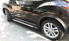 Боковые пороги Duru (2 шт., алюминий) для Nissan Juke 2010-2019 гг