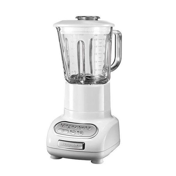 Стационарный блендер KitchenAid 5KSB5553EWH Artisan, белый | Зображення 1