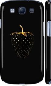 Чохол на Samsung Galaxy S3 Duos I9300i Чорна полуниця "3585m-50-24368"