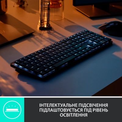 Клавиатура Logitech MX Mechanical Wireless Illuminated Performance Graphite (920-010757) | Зображення 7