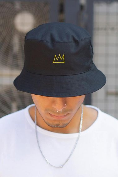 Панамка Without з принтом Crown Black | Зображення 1