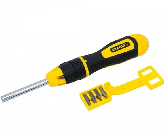 Викрутка Stanley Multibit реверсивна зі змінними бітами (0-68-010)