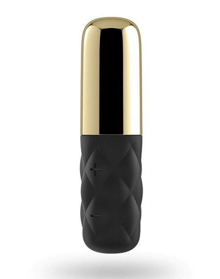 Мощный мини-вибратор Satisfyer Sparkling Darling Gold со съемным колпачком, 15 режимов работы sexstyle