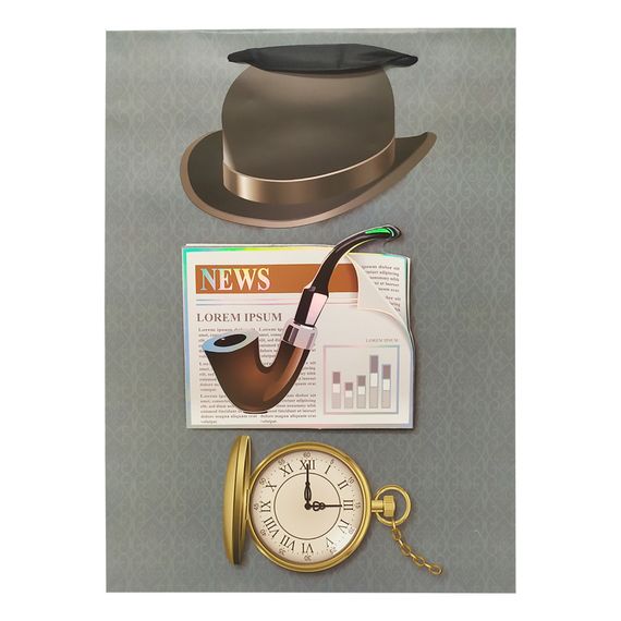 Подарочный пакет "Джентельмен" 2379L, 40 х 30 х 0,1 Вид 3