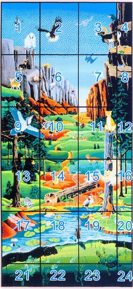 Набор для вышивания по нанесённой на канву схеме "The Promised Land". AIDA 14CT printed 51*102 см | Зображення 3
