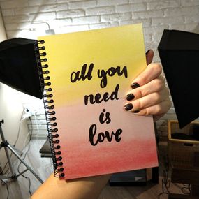 Скетчбук All you need is love 18x21 см (BDP_18L015)