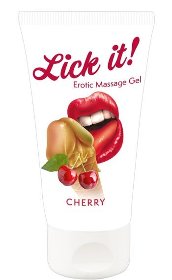 Оральне мастило Lick It! Cherry 50 мл (веганська) Sex Aura | Зображення 1