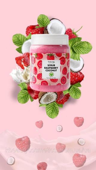 Top Beauty Raspberry Coconut Scrub (Скраб для обличчя та тіла з ароматом Малини), 150 г