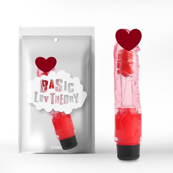 Вібратор реалістичний Chisa Basic Luv Theory Realistic Vibe червоний Sex Aura