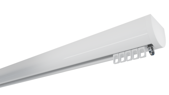 Карниз для штор Техно 15 (в зборі) Білий Аналог 600 див.