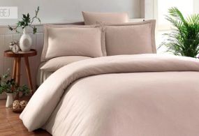 Постільна білизна Elita Exclusive Jacquard Bamboo 200 х 220 см Bej