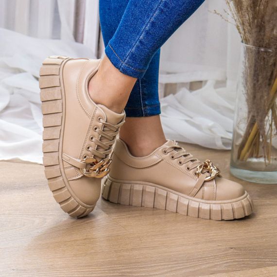 Кроссовки женские Fashion Bella 3250 39 размер 25 см Бежевый | Зображення 6