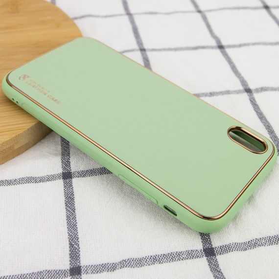 Шкіряний чохол Xshield для Apple iPhone X/XS (5.8") Зелений/Pistachio | Зображення 2