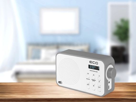 Радиоприемник EСG RD-110-DAB-White 16х5.6х9.6 см белый | Зображення 7