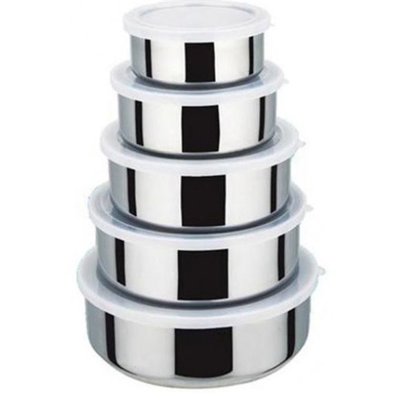 Набір харчових контейнерів Unique UN-1515 5 шт із нержавіючої сталі EK-51 | Зображення 9