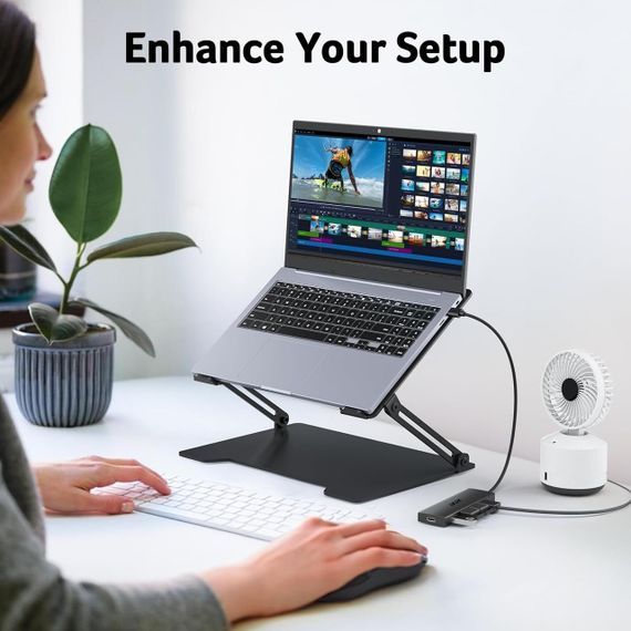 Концентратор Acer 5-в-1 USB 3.0 — розгалужувач / подовжувач із живленням 5V/3A для ноутбука | Зображення 3