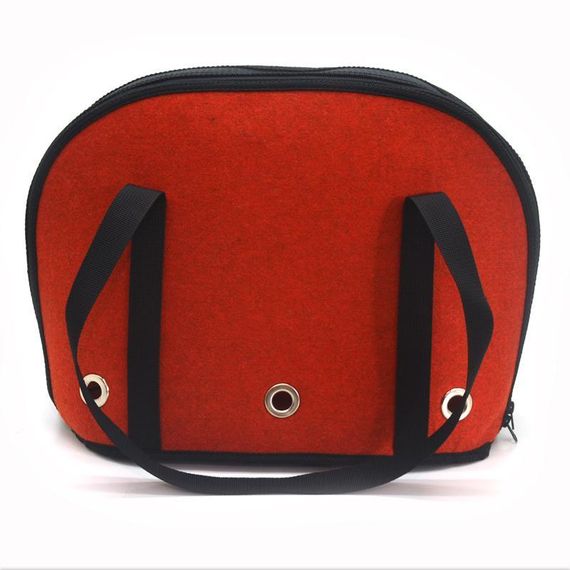 Сумка переноска Zoo-hunt Остин для котов и малых пород собак №1 23х40х31 см красная | Зображення 4