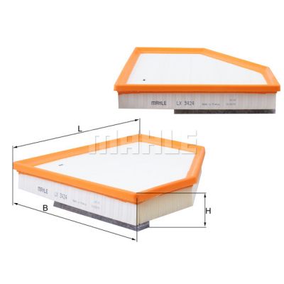 Воздушный фильтр для автомобиля Mahle LX3424