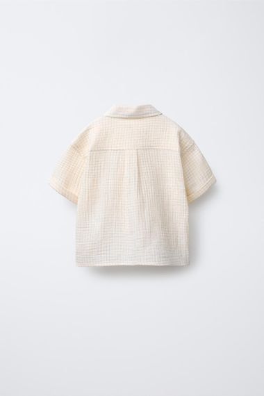 Дитяча сорочка для хлопчика Zara 104 см Бежевий (25072509A) | Зображення 1