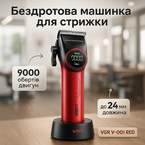 Набор машинок для стрижки VGR, Машинка для стрижки волос с регулируемой длиной, Триммер беспроводной BV-32