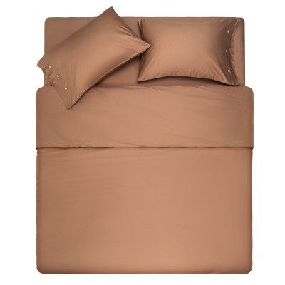 Підковдра Ardesto Mix&amp;Match 100% бавовна, сатин коричневий 200х220 см (ART2022DVH)