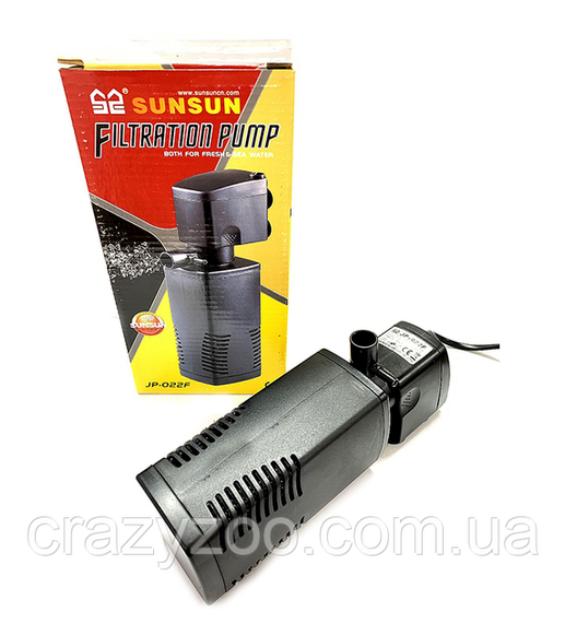 Внутрішній фільтр для акваріуму SunSun JP-022F 8 Вт 600 л/год до 100 л