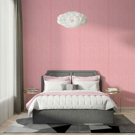 Самоклеюча 3D панель ніжно-рожева 700х700х5мм (140) SW-00001330 | Зображення 4